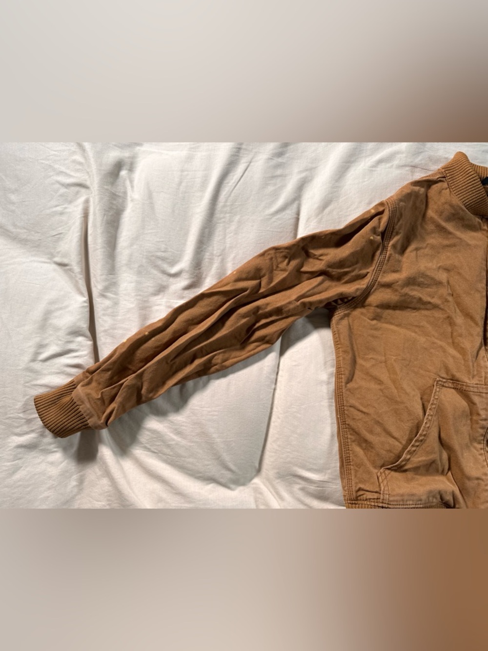 Carhartt Crawford Rugged Flex Full Zip Jacket Brown OJ2524-W Women's Small Y2K - Picture 5 of 13